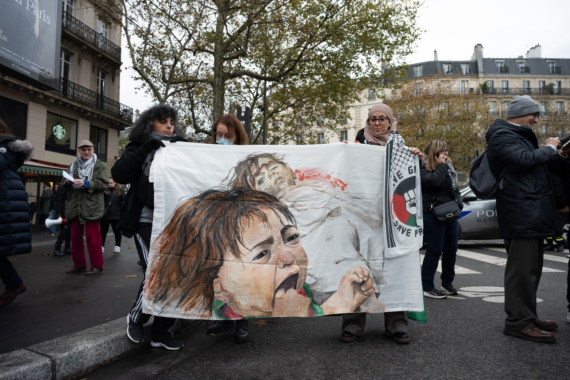Demonstration marking the International Day of Solidarity with the Palestinian people, Paris, November 29, 2025.