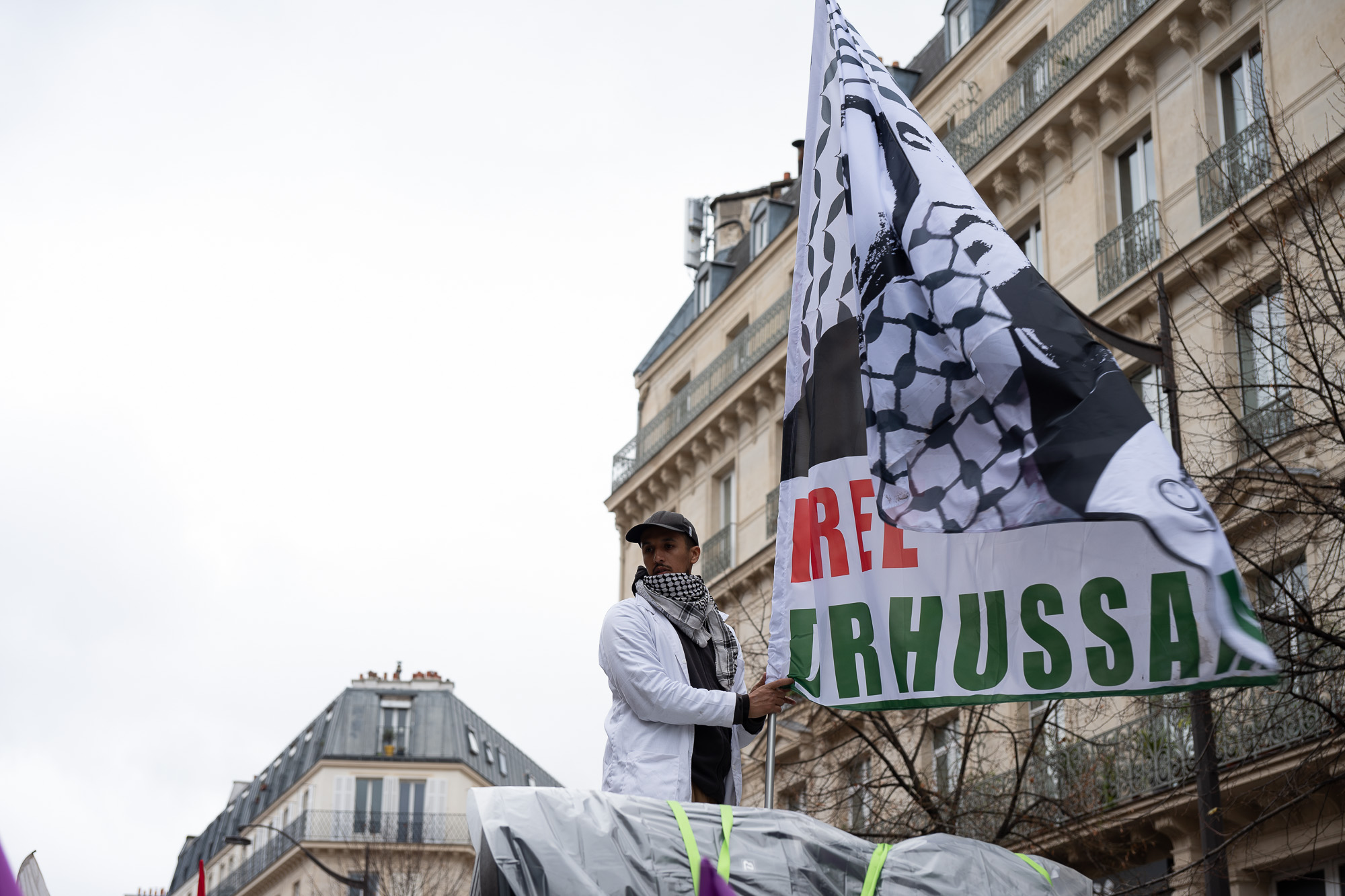 Demonstration marking the International Day of Solidarity with the Palestinian people, Paris, November 29, 2025.
