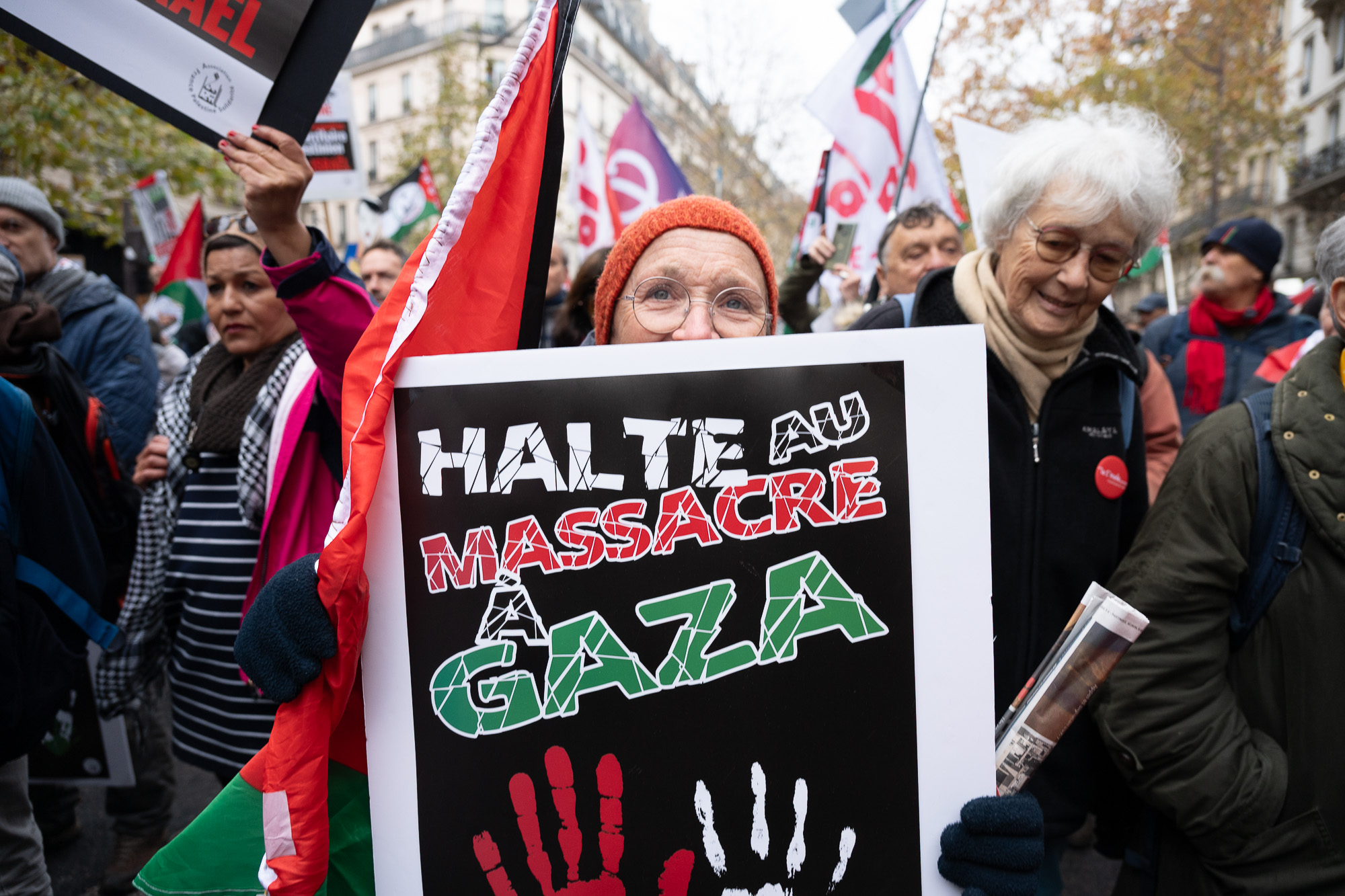 Demonstration marking the International Day of Solidarity with the Palestinian people, Paris, November 29, 2025.